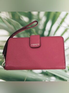 Coach Pink Wristlet Wallet